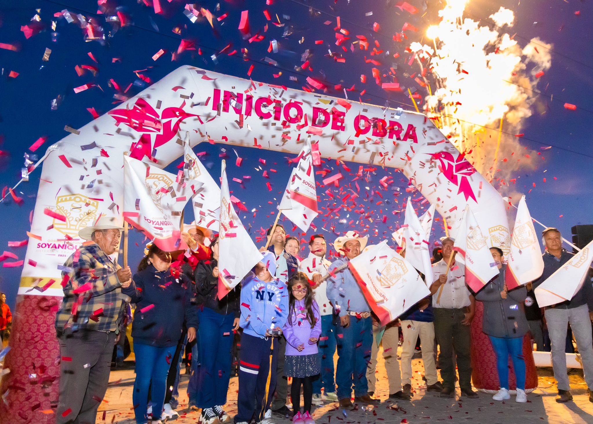 Arranque de obra: Concreto hidráulico de carretera hacía colonia El Río Zaragoza