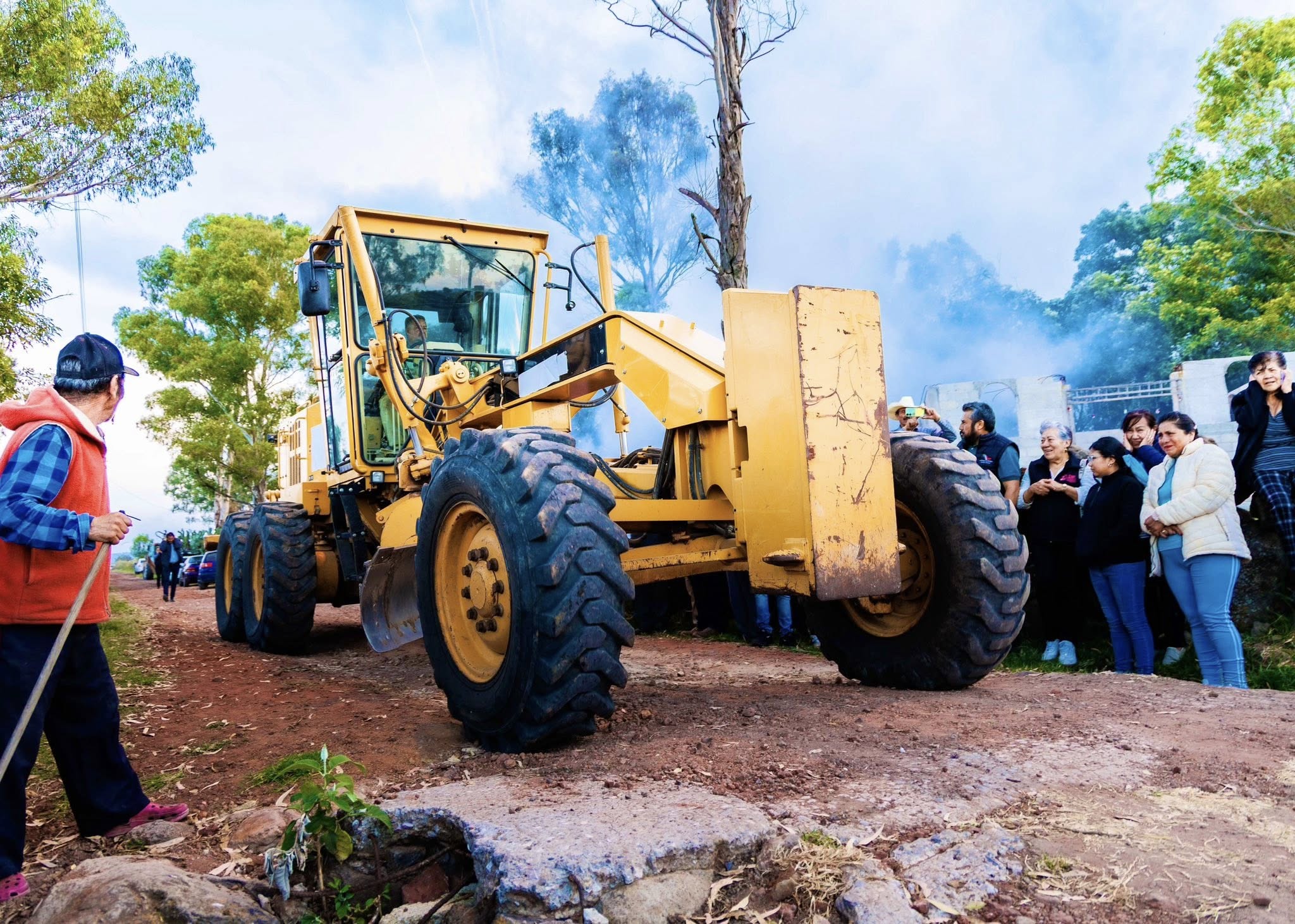 Primera obra pública en Colonia Villagrán
